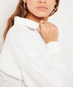 Etam Flowing Shirt ECRU Flash Sale