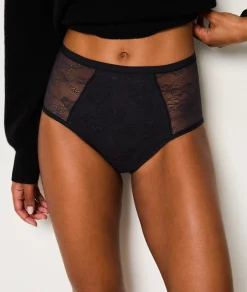 Etam Flux abondant - Culotte taille haute de règles NOIR Flash Sale