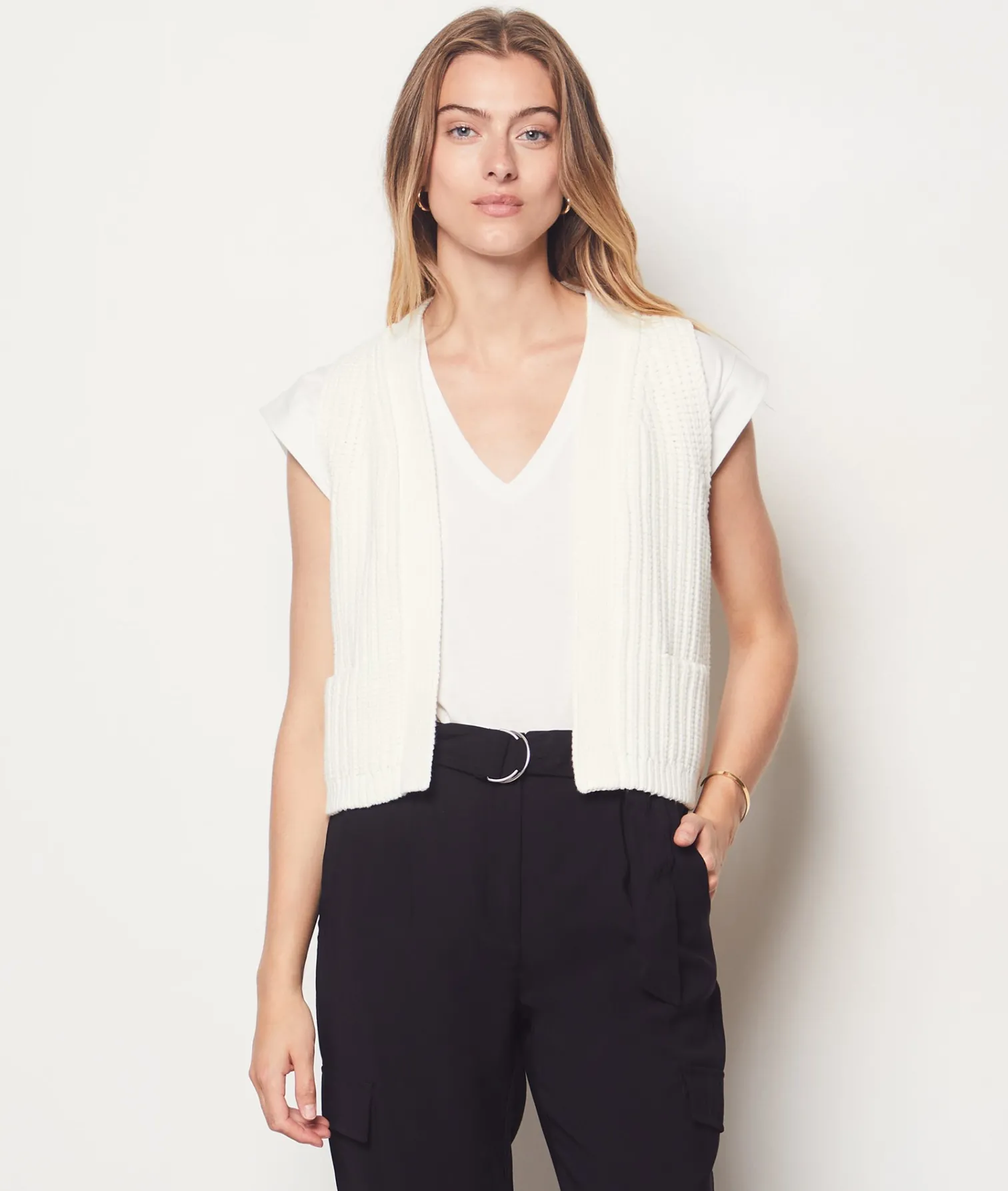 Etam Gilet sans manches ECRU Best Sale
