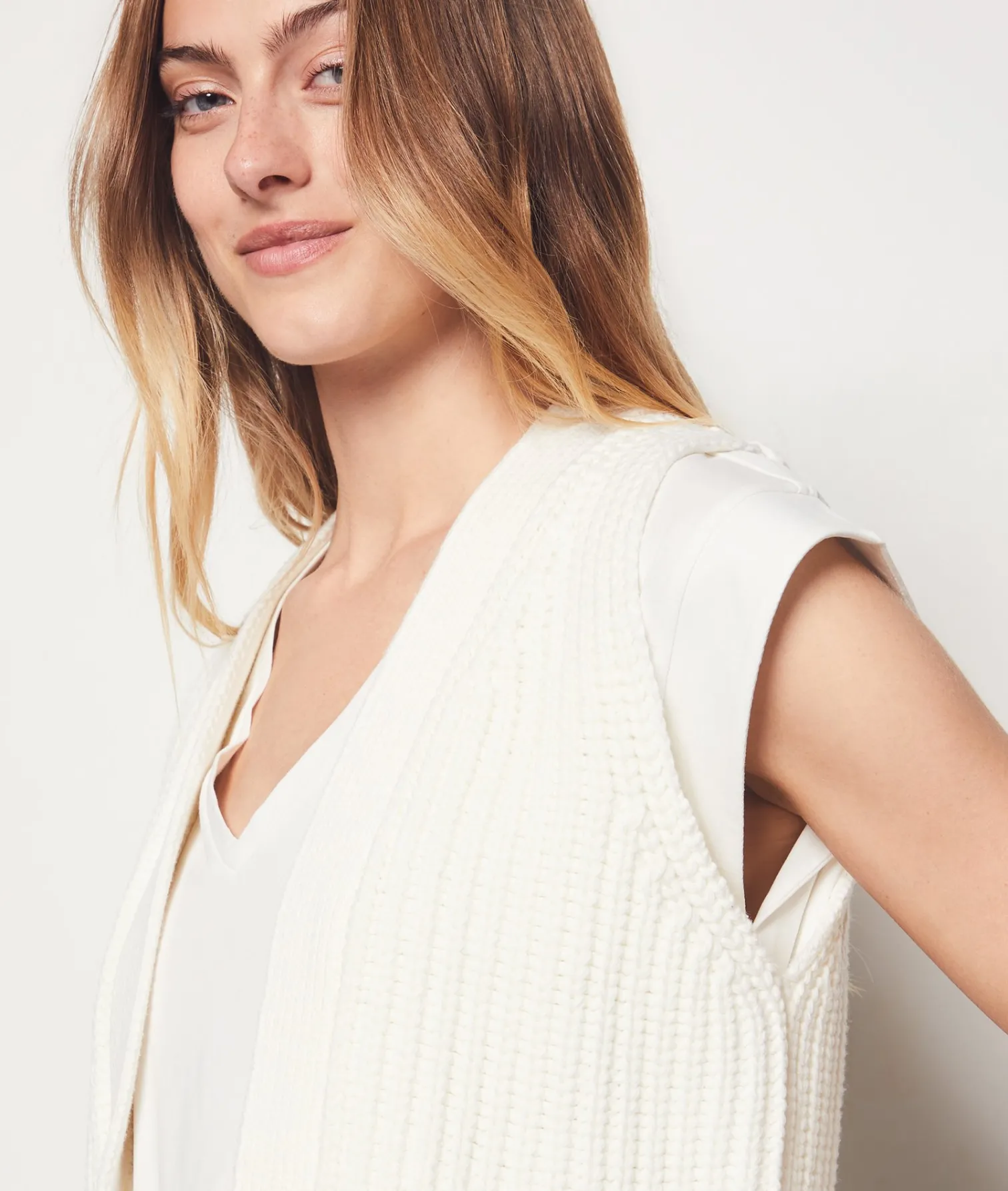Etam Gilet sans manches ECRU Best Sale