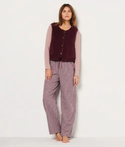 Etam Gilet sans manches boutonné BORDEAUXGRENAT Clearance