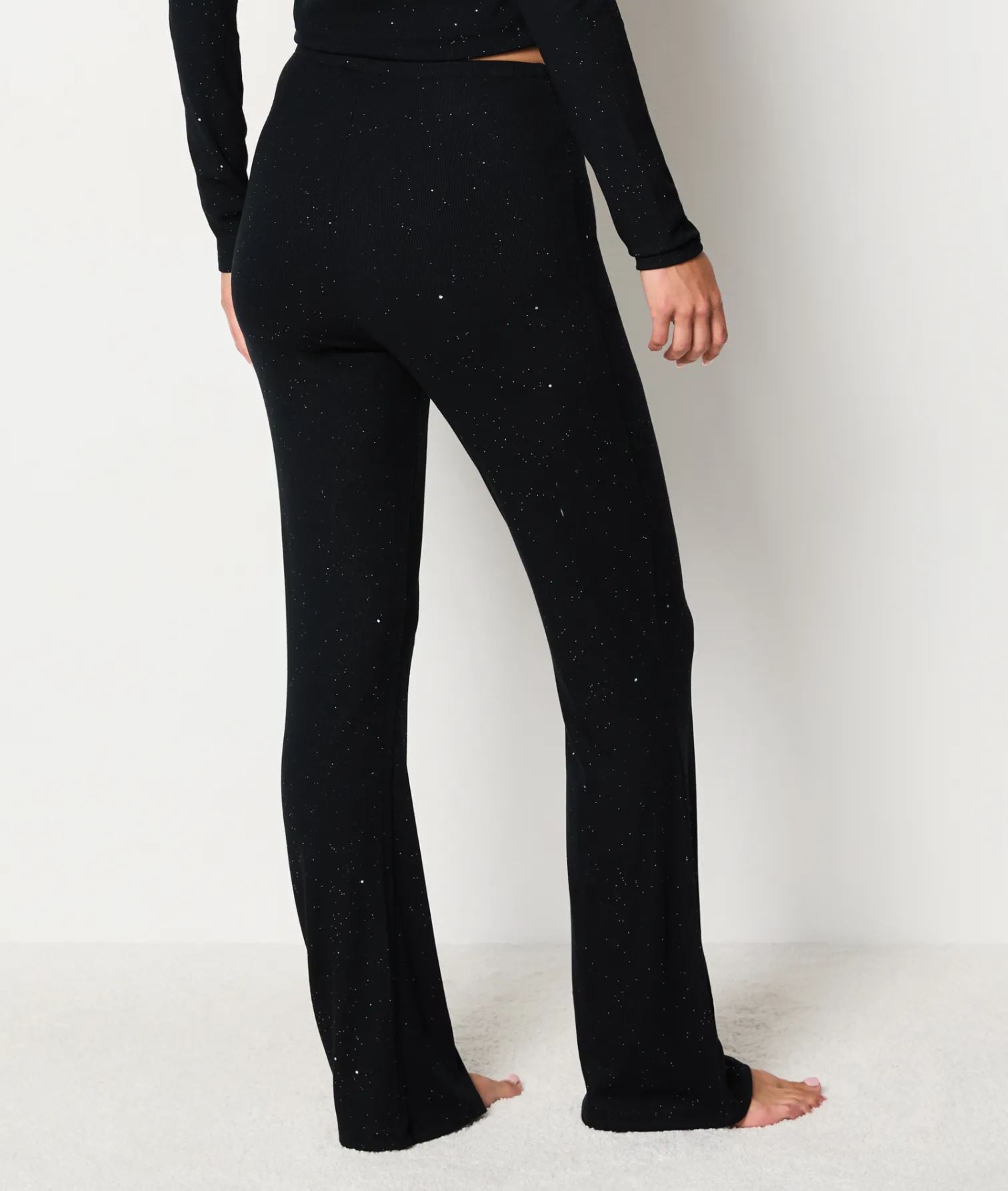 Etam Glitter Pyjama Trousers BLACK Cheap