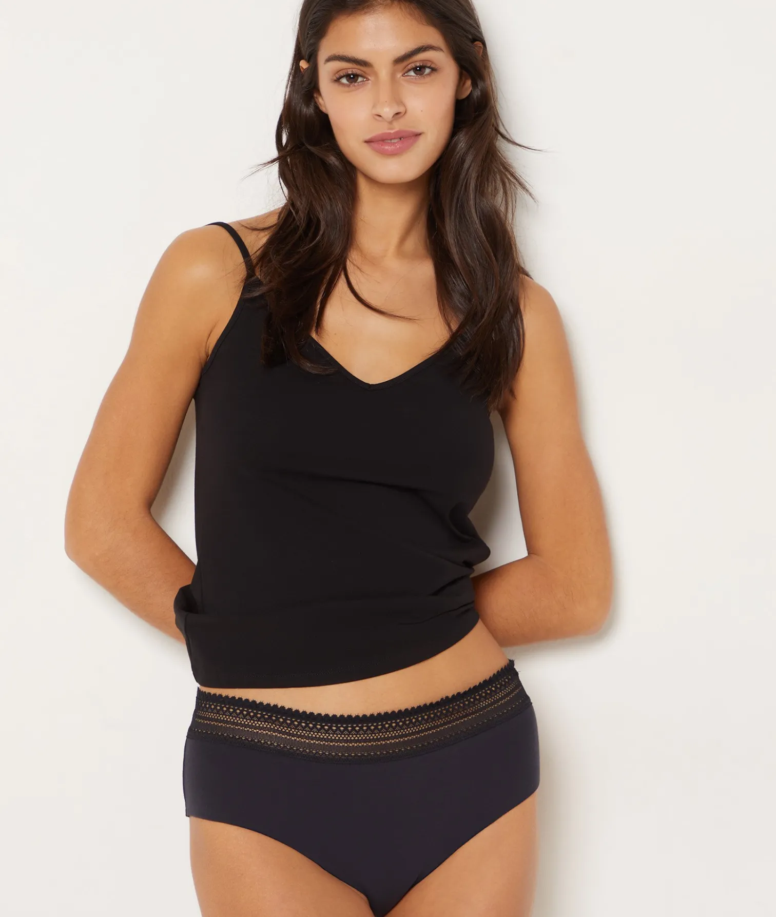 Etam Heavy Flow - Organic Cotton Period Boyshorts BLACK Best Sale
