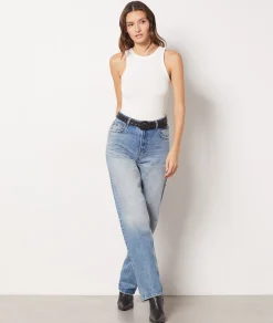 Etam High Neck Tank Top ECRU Sale