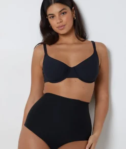 Etam High Waist Bikini - Firm Control BLACK Flash Sale