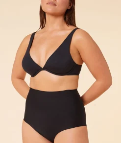 Etam High Waist Bikini - Firm Control BLACK Flash Sale