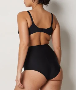 Etam High Waist Bikini - Firm Control BLACK Fashion