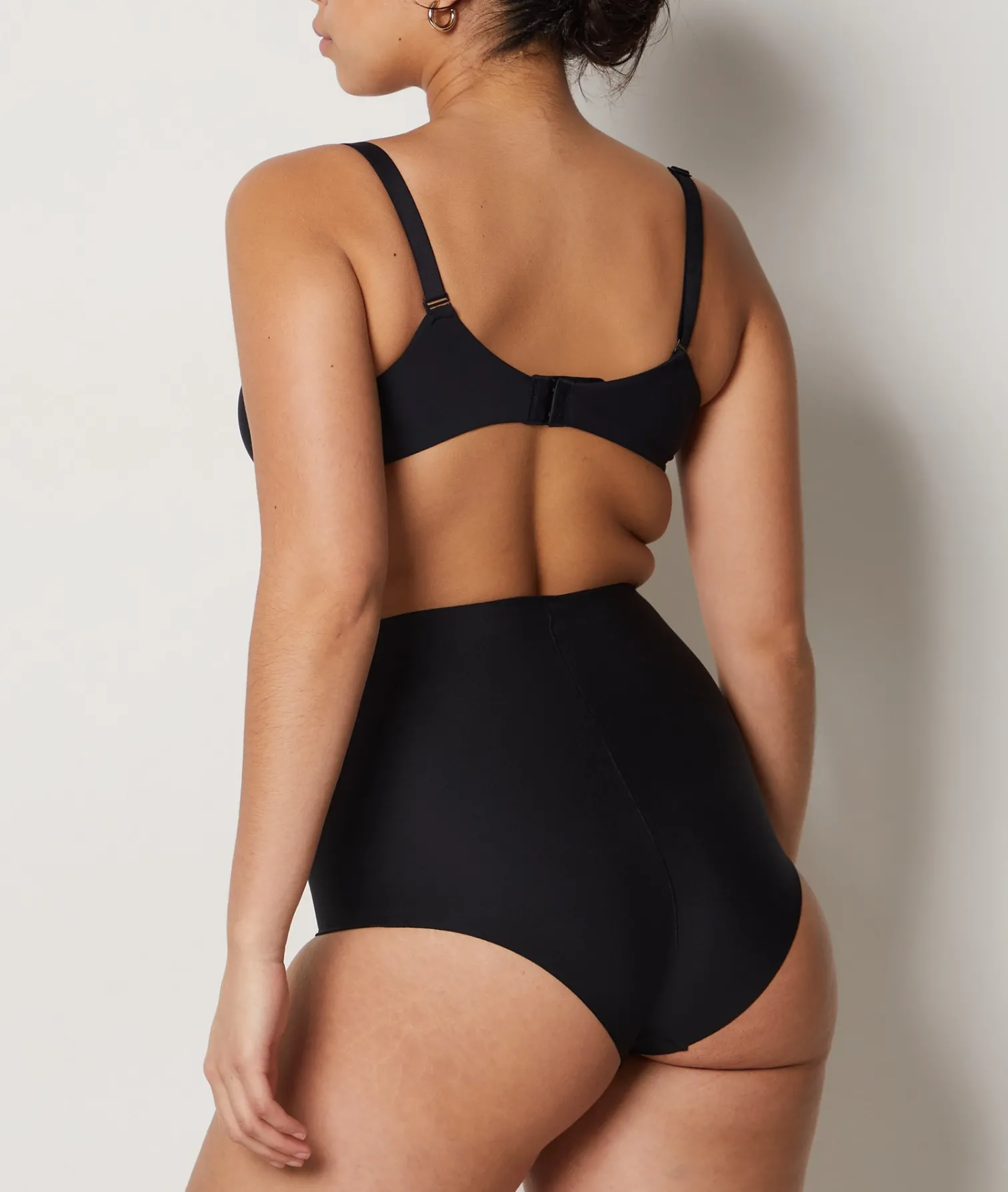 Etam High Waist Bikini - Firm Control BLACK Fashion