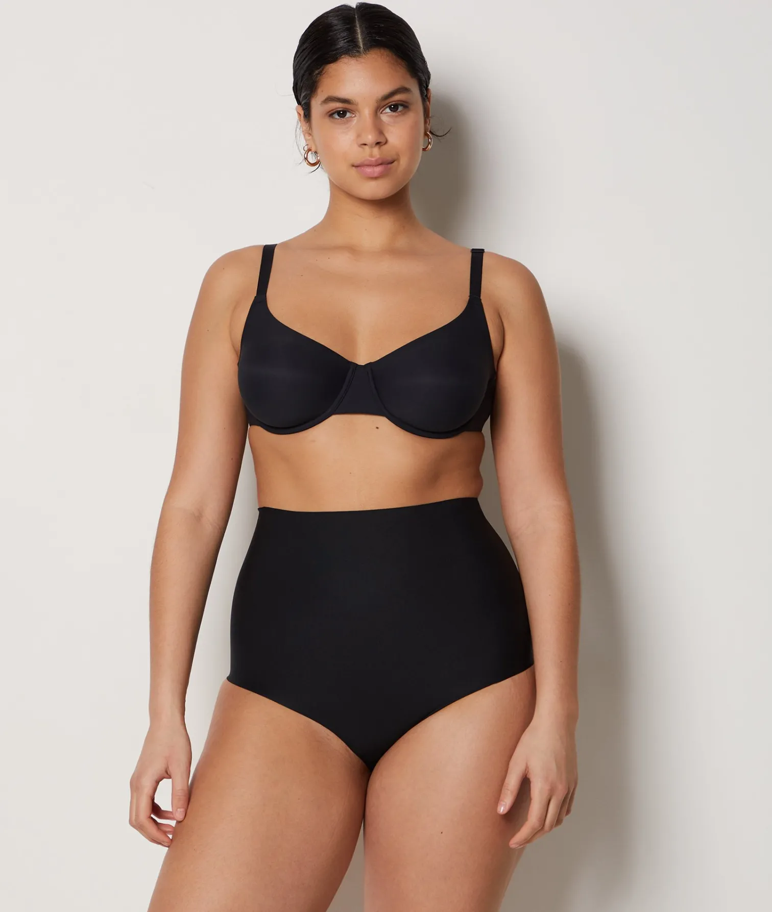 Etam High Waist Bikini - Firm Control BLACK Fashion