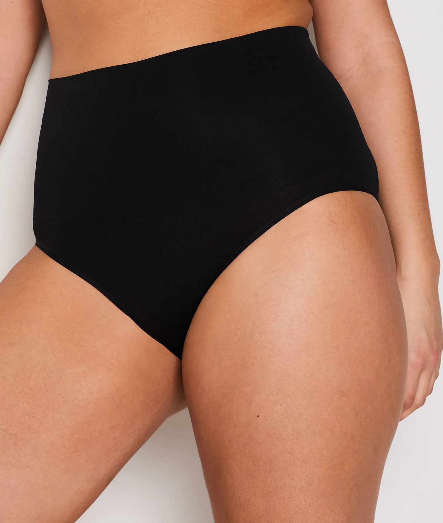Etam High Waist Bikini - Medium Control BLACK Hot