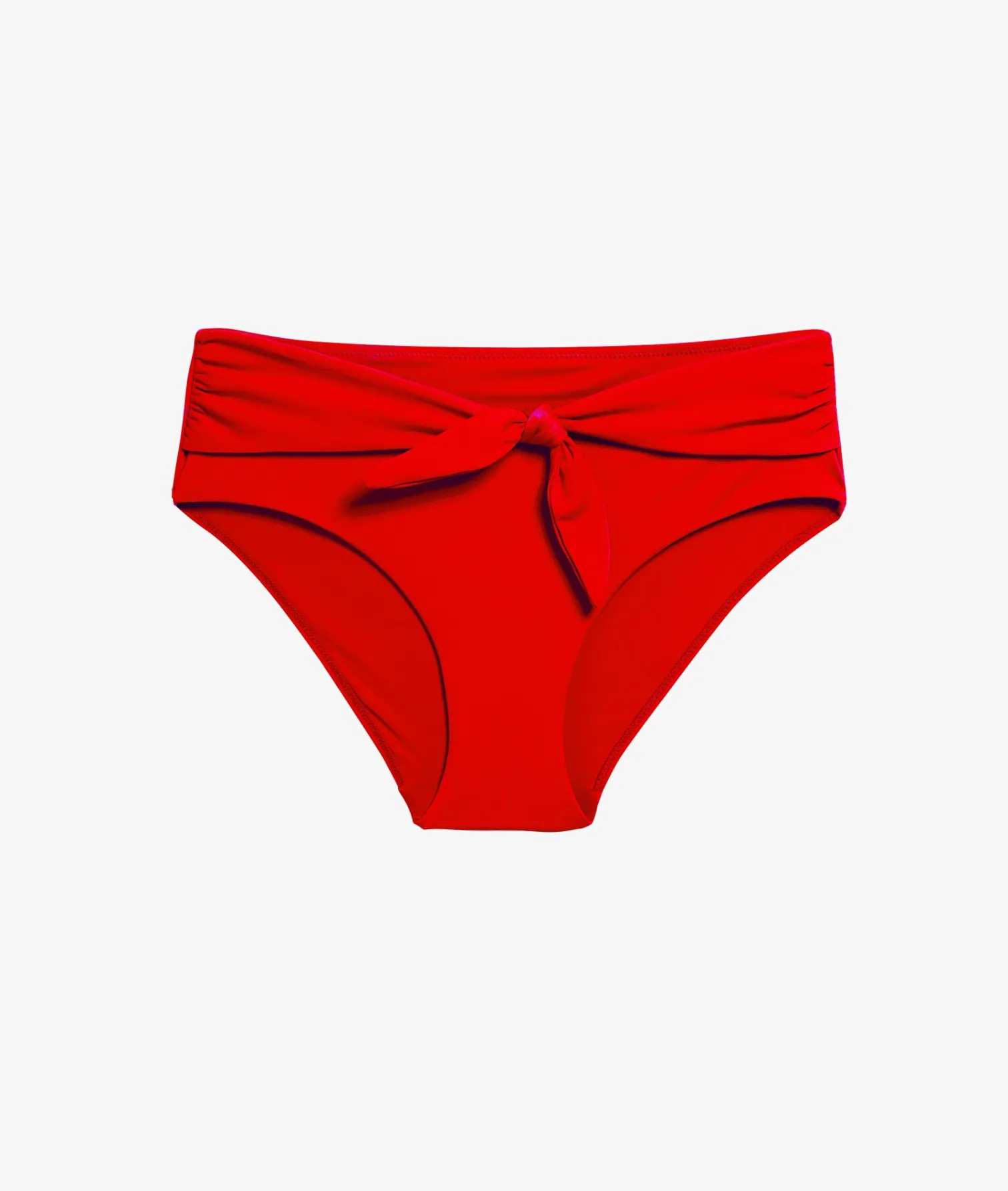 Etam High-Waist Bikini Bottom RED Discount
