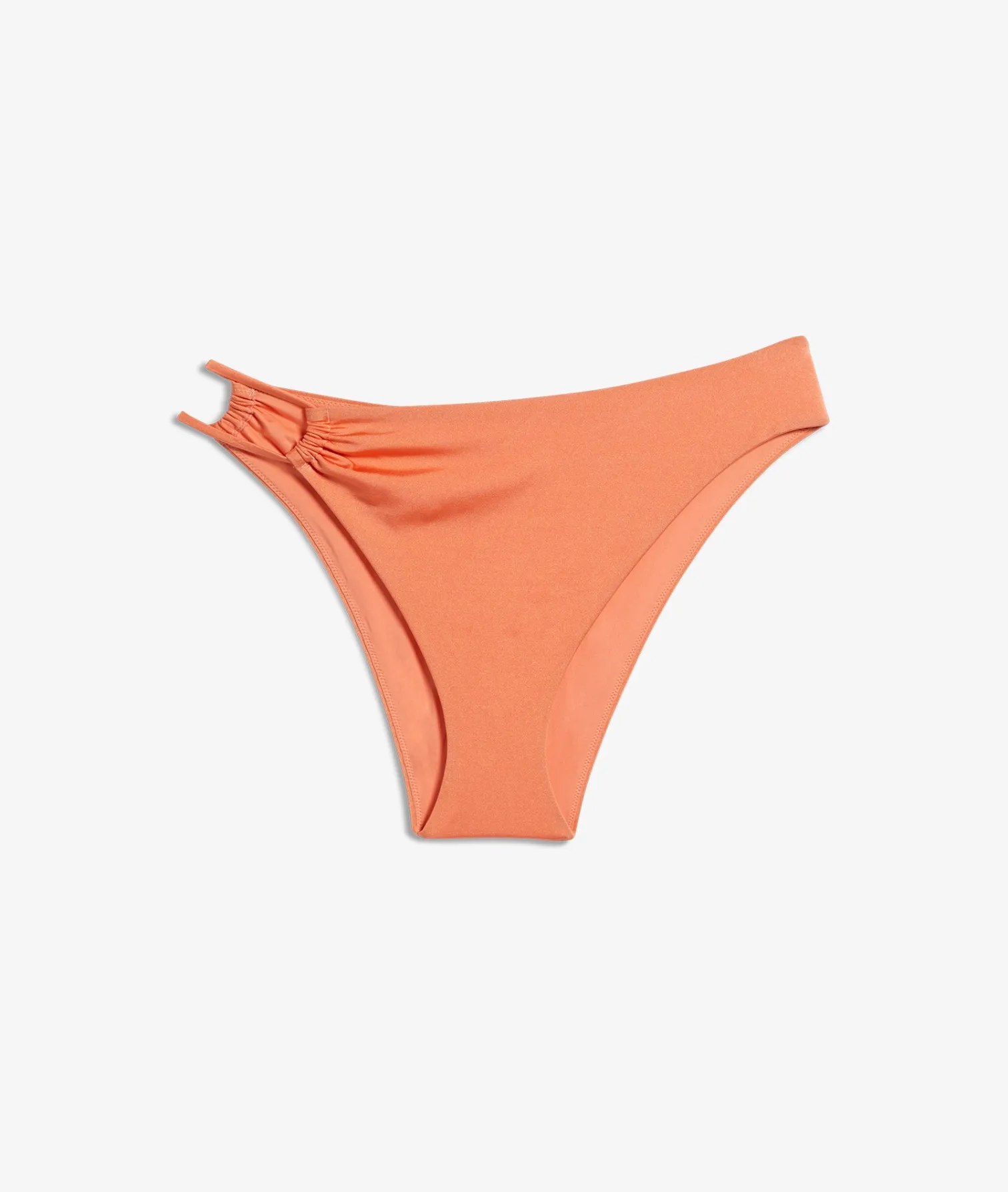 Etam High-Waist Bikini Bottom with Cut-Out Detail CORAL Sale