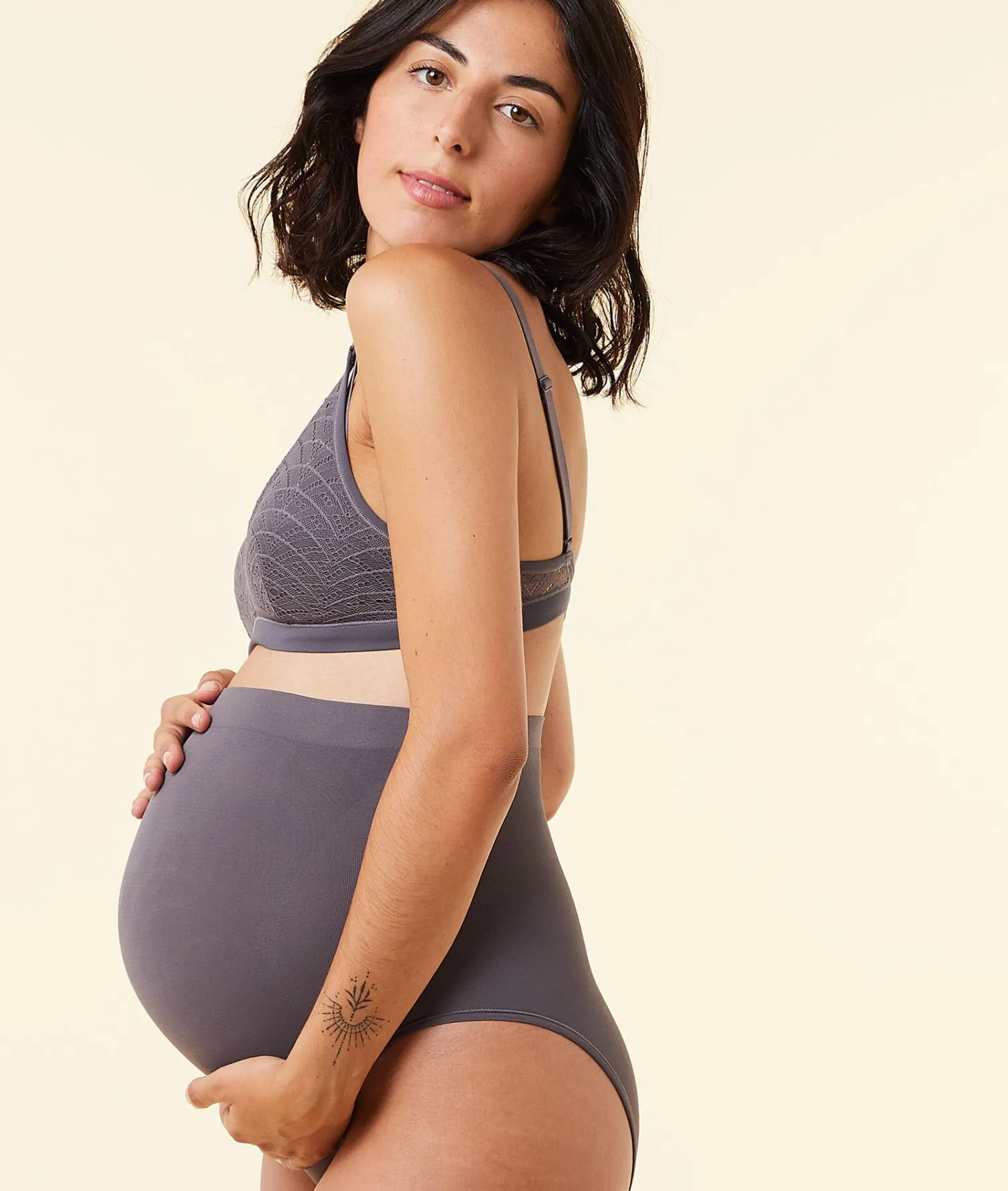 Etam High-Waist Maternity Brief KHAKI Shop