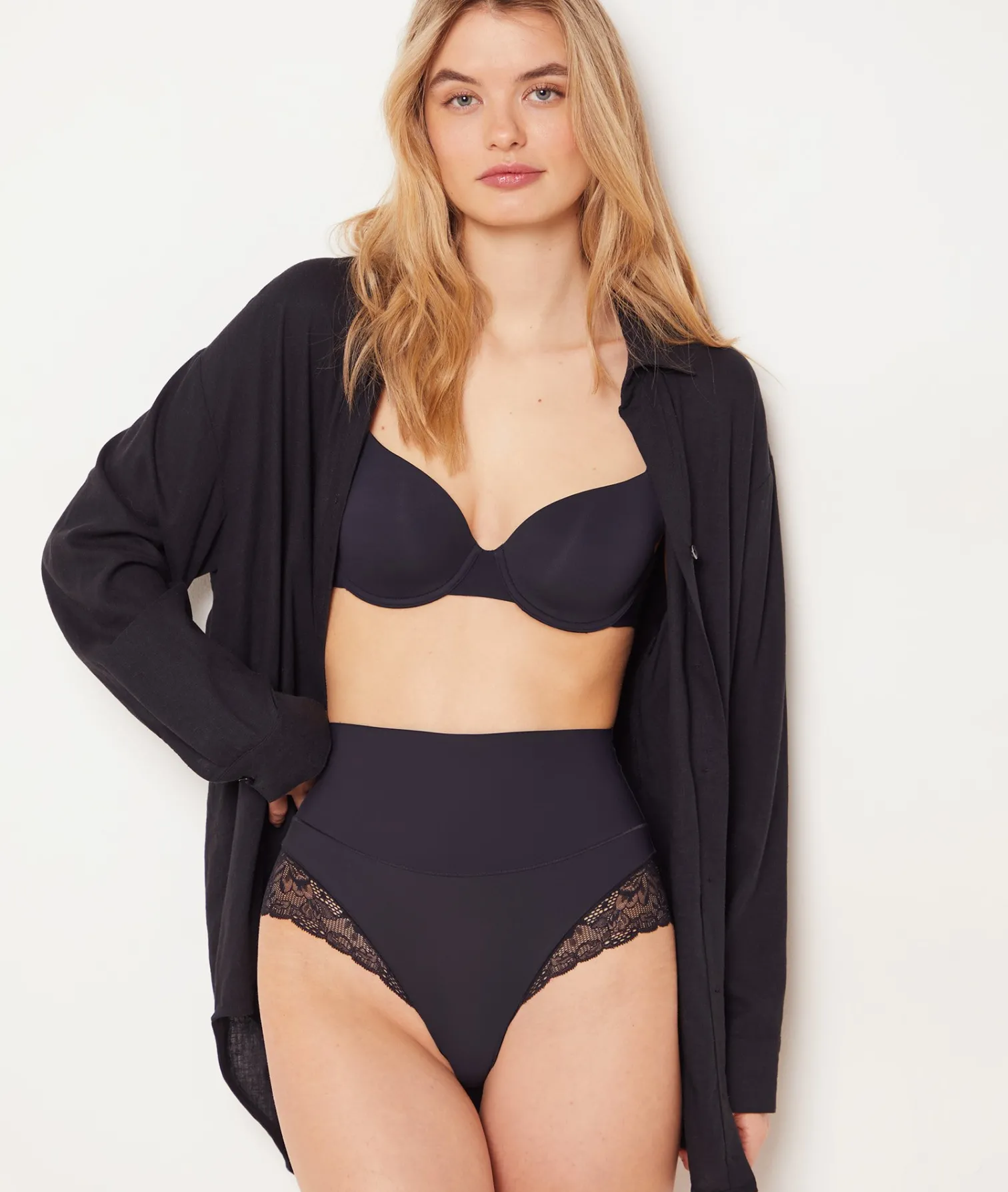 Etam High-Waist Shaping Brief - Light Support BLACK Cheap