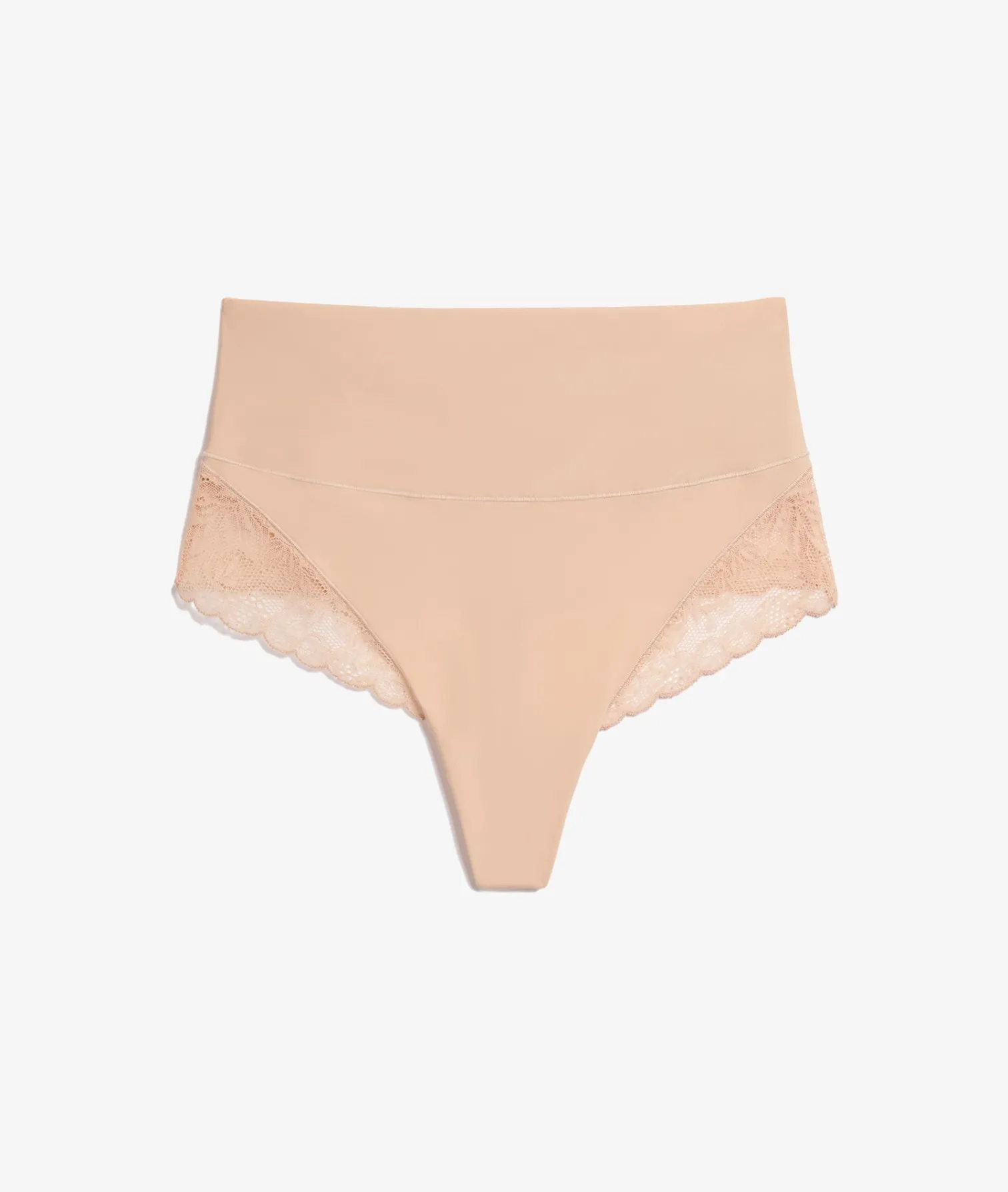 Etam High-Waist Smoothing Thong - Light Support LINEN Flash Sale