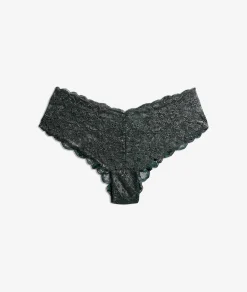 Etam Hipster V-shape en dentelle irisée VERTSAPIN Fashion