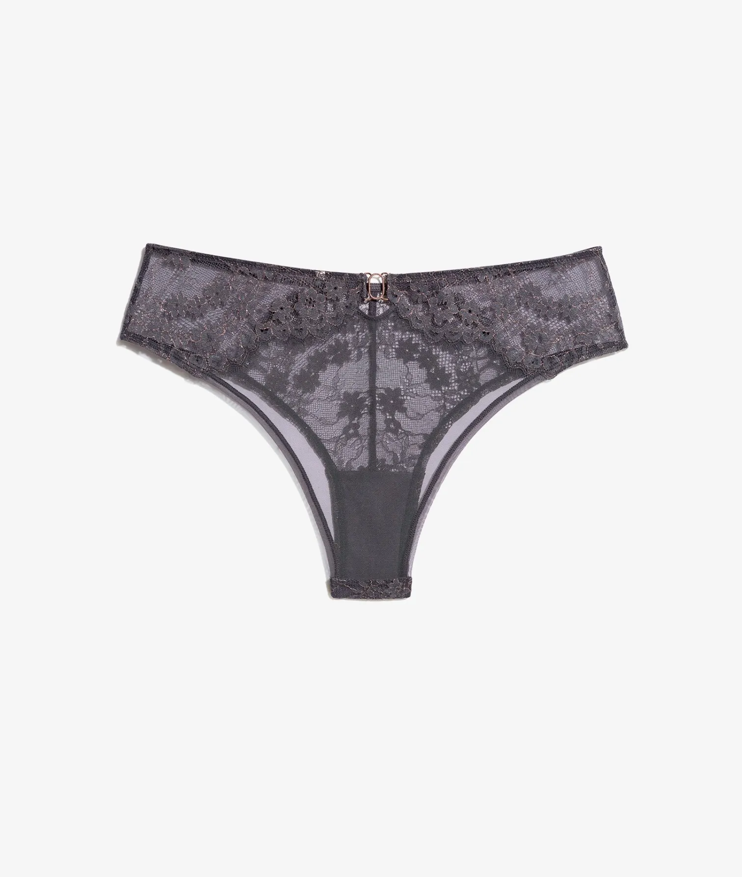 Etam Iridescent Lace Hipster GREY Discount