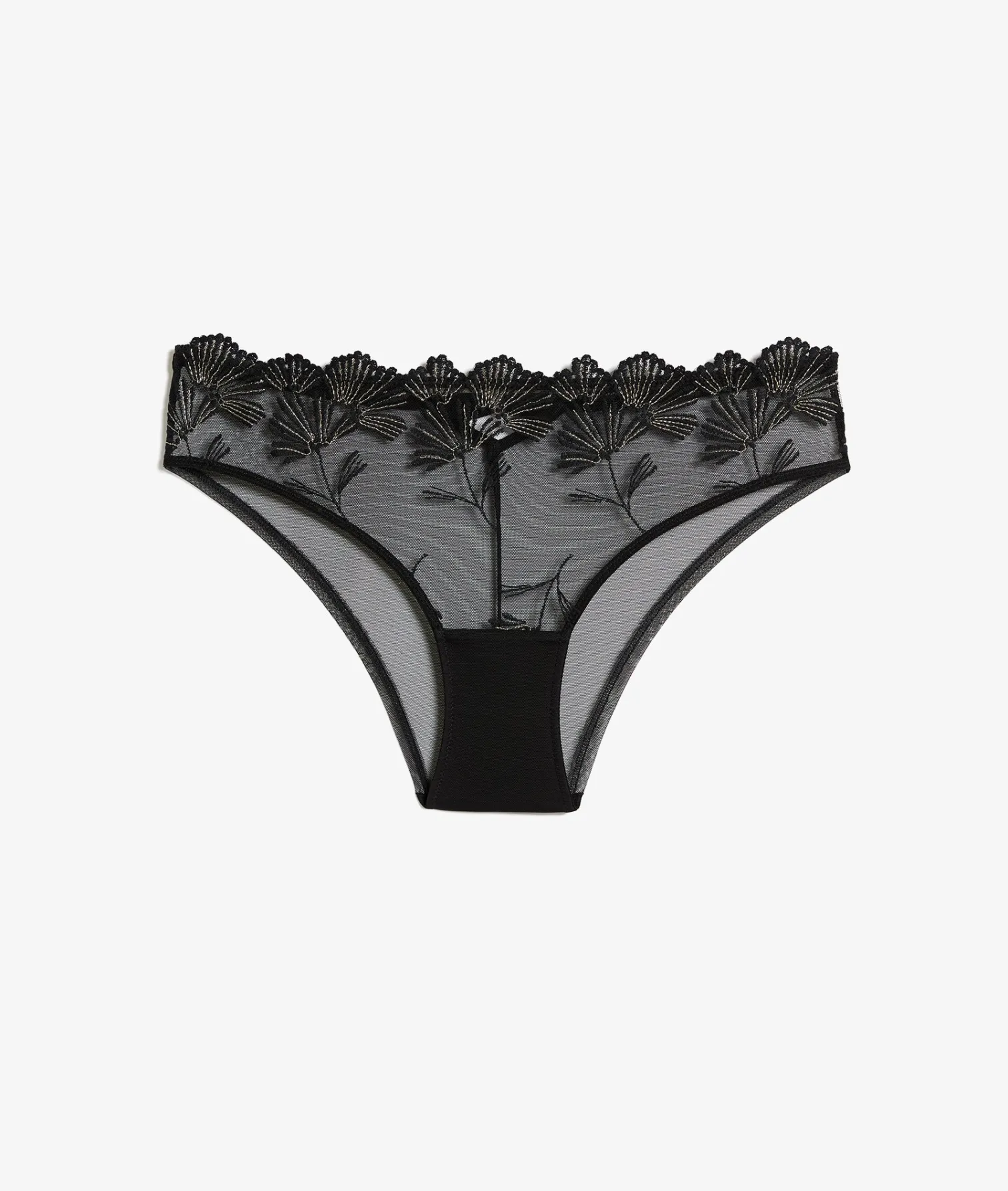 Etam Iridescent Tulle Hipster BLACK Cheap