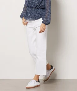 Etam Jean coupe large 7/8ème BLANC Shop