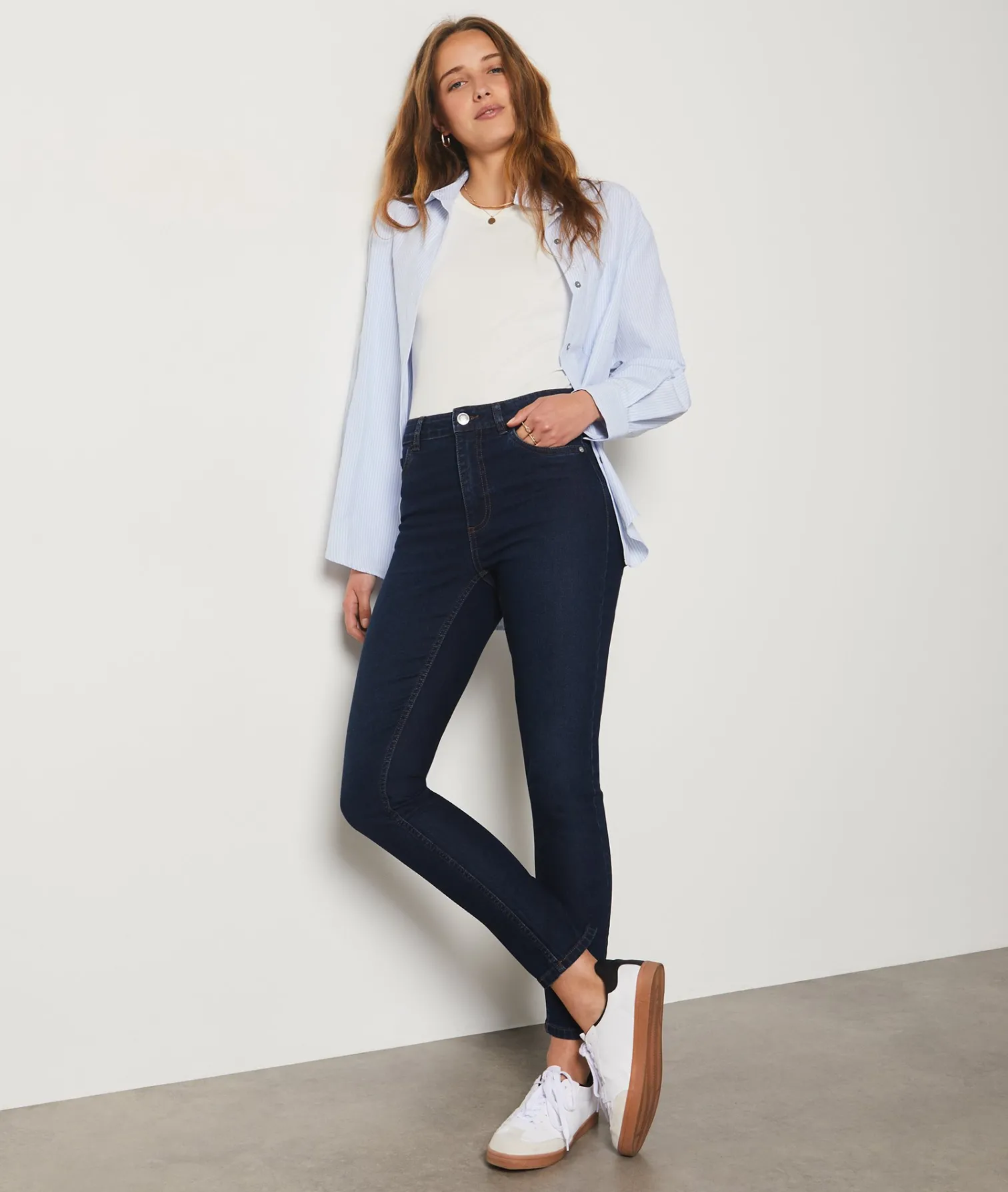Etam Jean coupe skinny BLEUNUIT Flash Sale