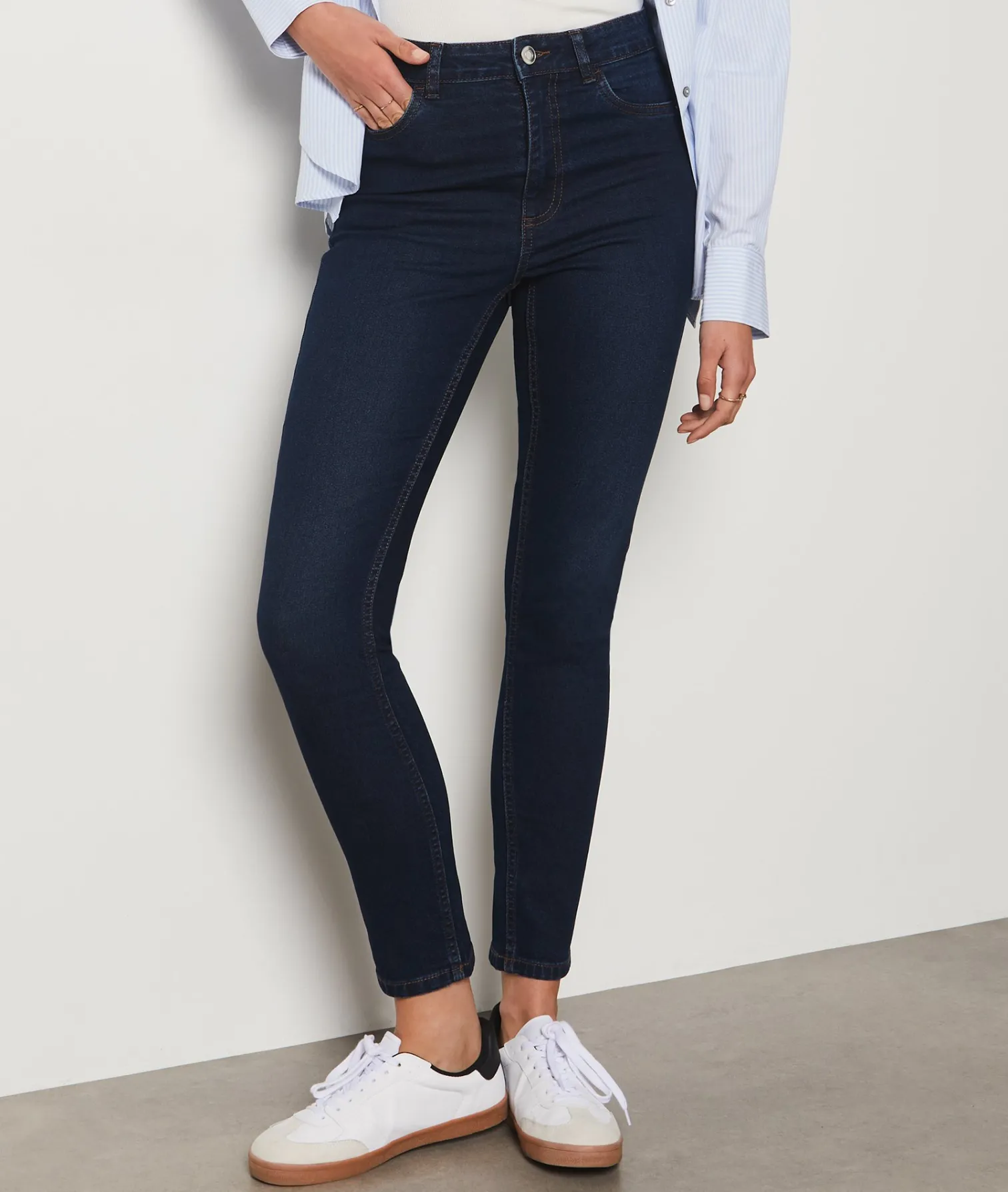 Etam Jean coupe skinny BLEUNUIT Flash Sale