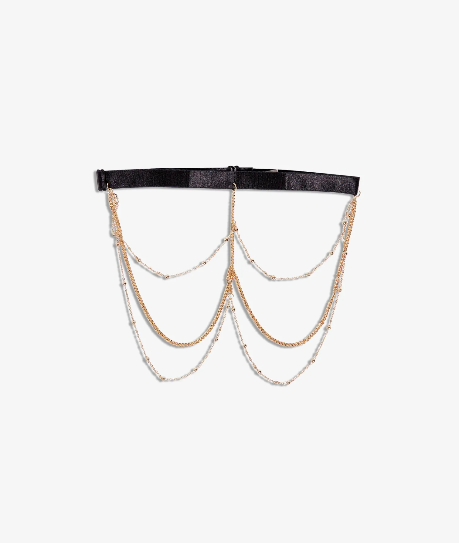 Etam Jewelled Garter Belt Gold Online