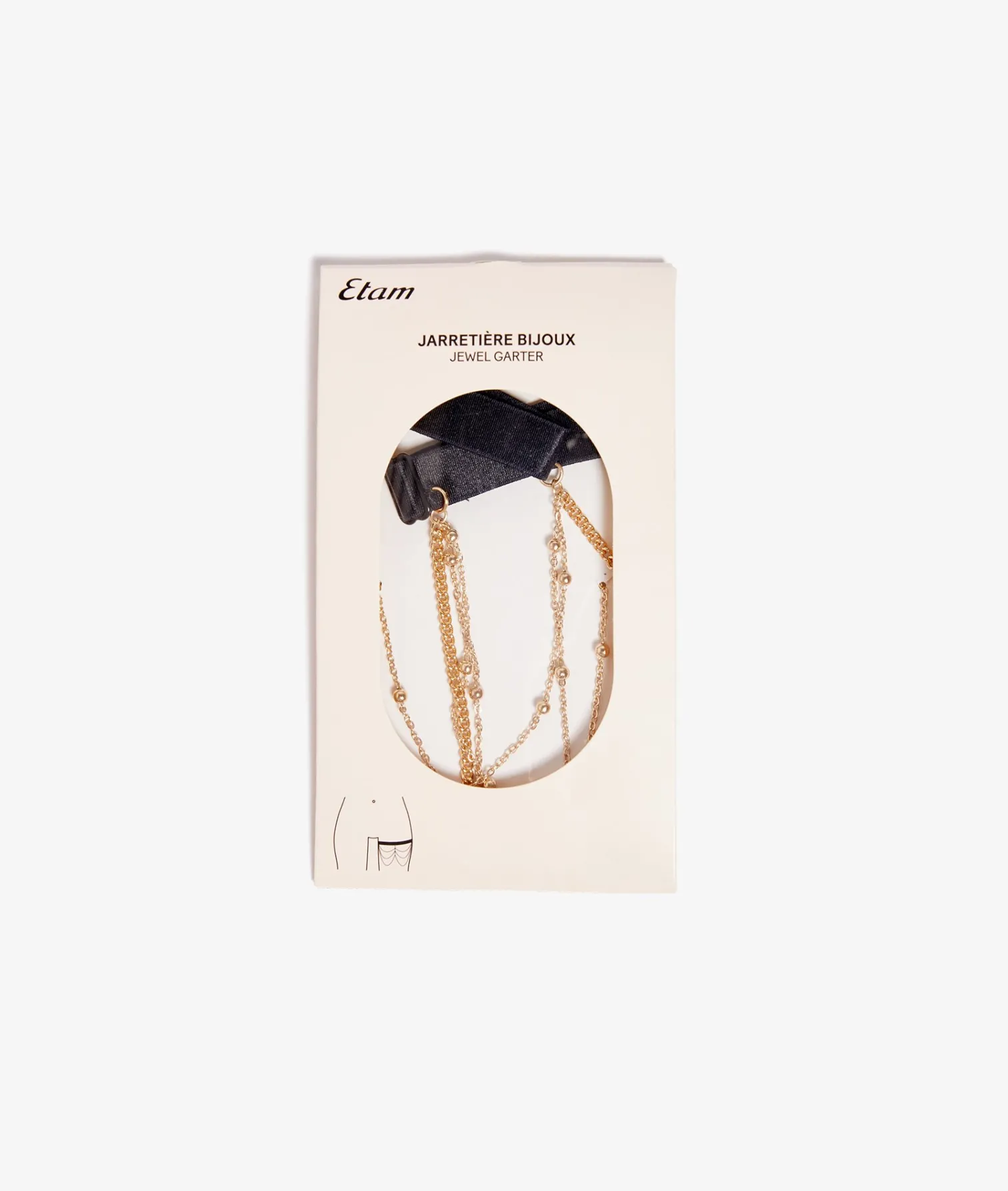 Etam Jewelled Garter Belt Gold Online