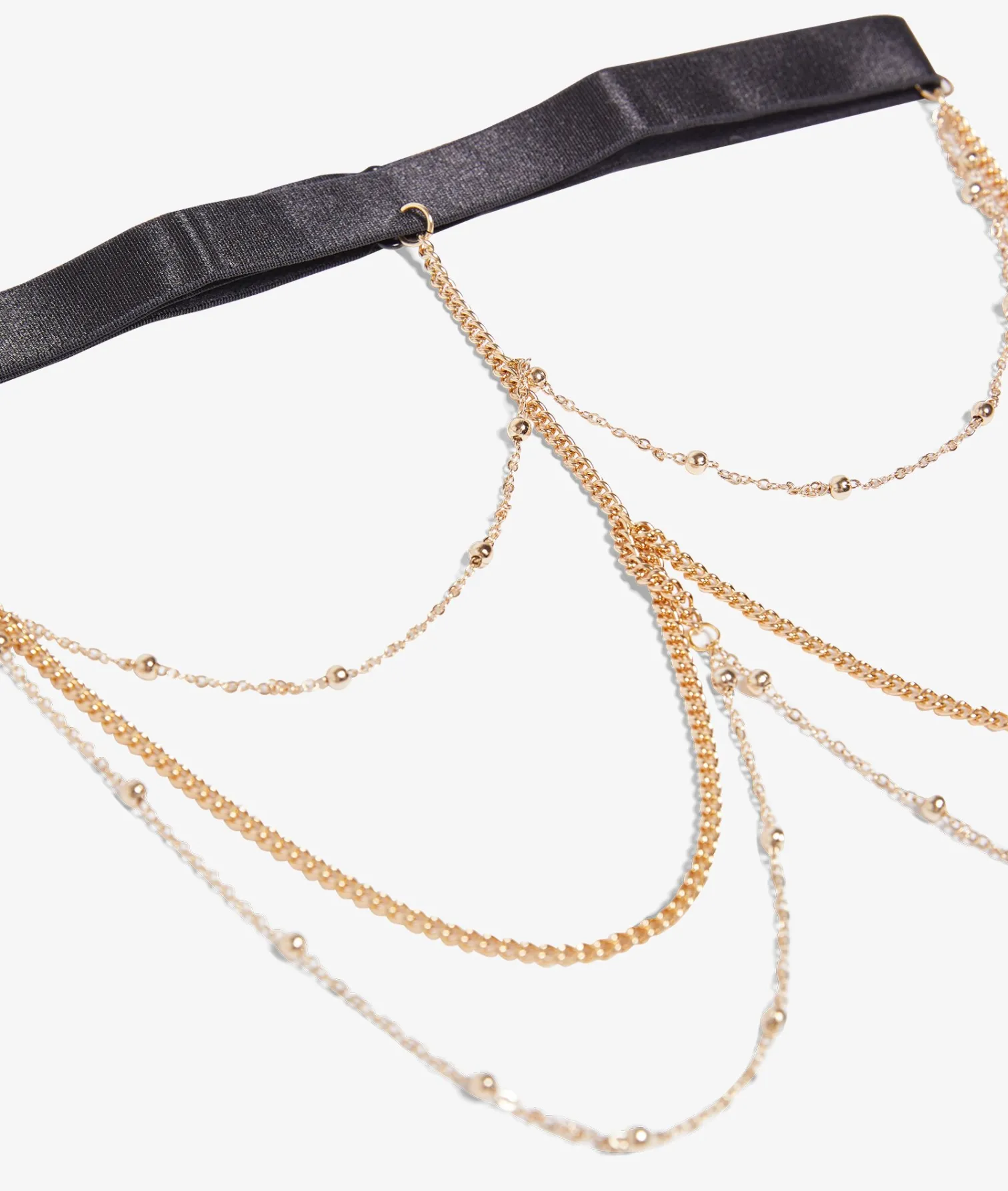 Etam Jewelled Garter Belt Gold Online