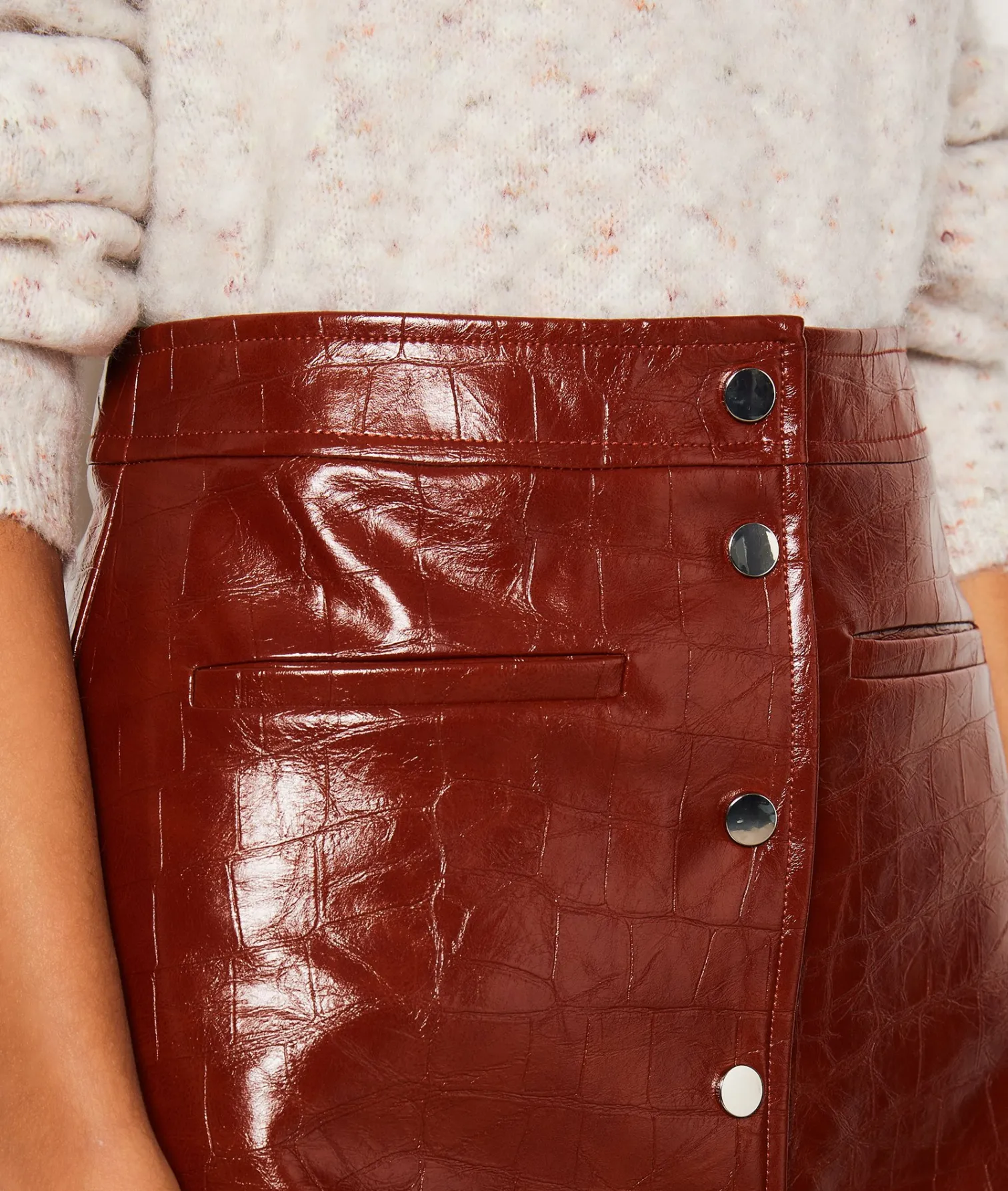 Etam Jupe courte en simili cuir HENNE Sale