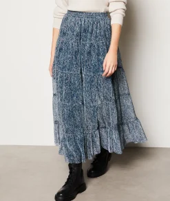 Etam Jupe longue irisée IMPFDMARINE Cheap