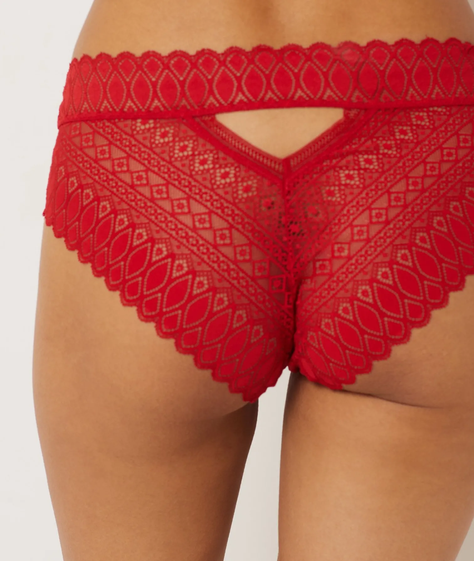 Etam Lace Boyshort RED Flash Sale