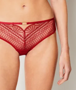 Etam Lace Shorty ROUGE Discount