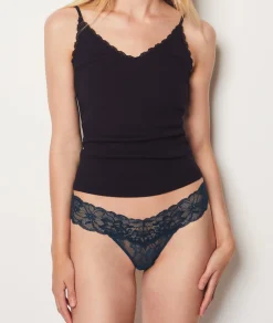 Etam Lace Tanga BLUEGREEN Best