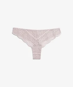 Etam Lace Tanga TAUPE Fashion