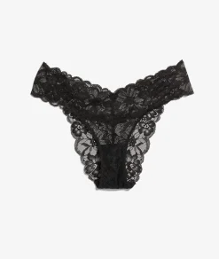 Etam Lace Tanga NOIR Cheap
