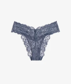Etam Lace Tanga ANTHRACITE Flash Sale