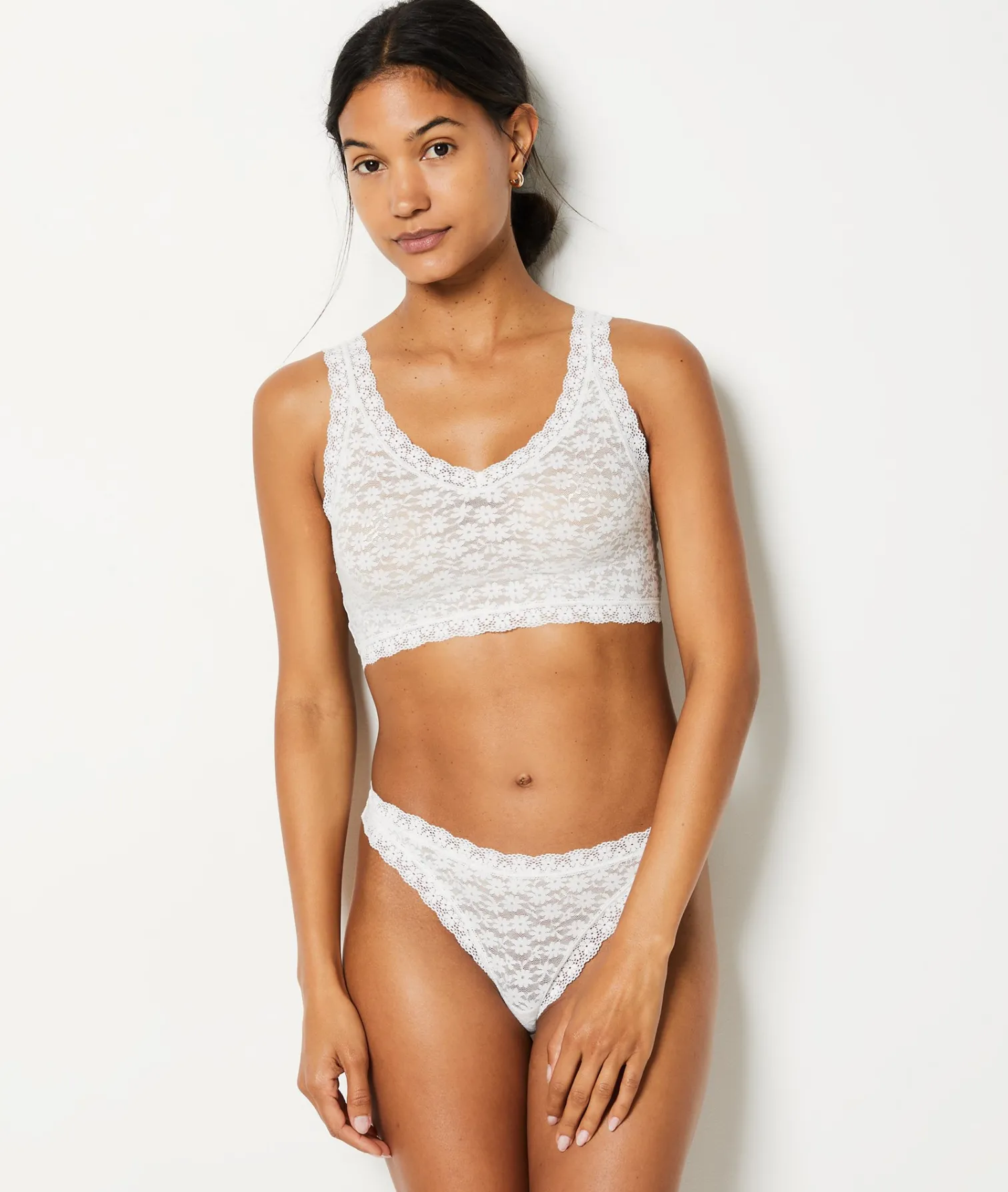 Etam Lace Tanga ECRU Fashion