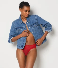 Etam Lace Thong ROUGE Cheap