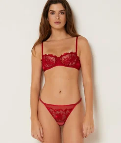 Etam Lace Thong RED Shop