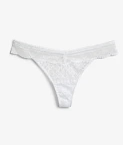 Etam Lace Thong BLANC Best