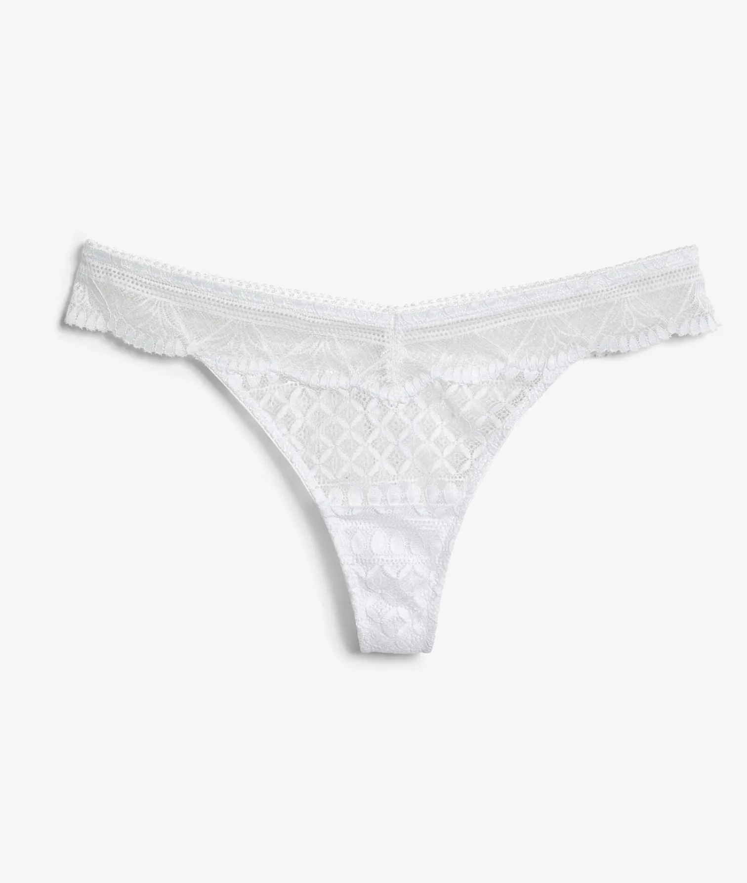 Etam Lace Thong BLANC Best