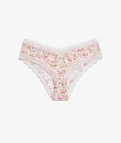 Etam Lace-Trimmed Hipster PINKBACKGROUNDIMP Best