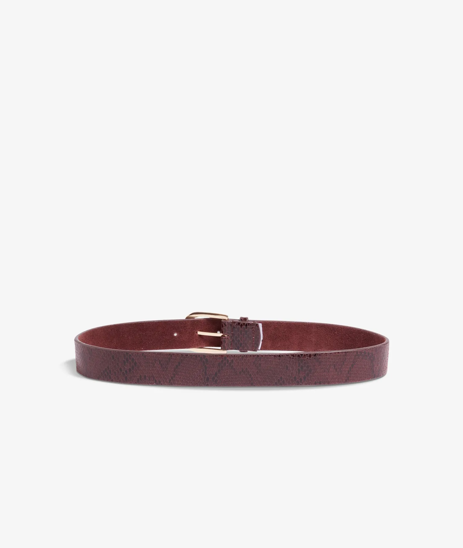 Etam Leather Belt GARNETBORDEAUX Fashion