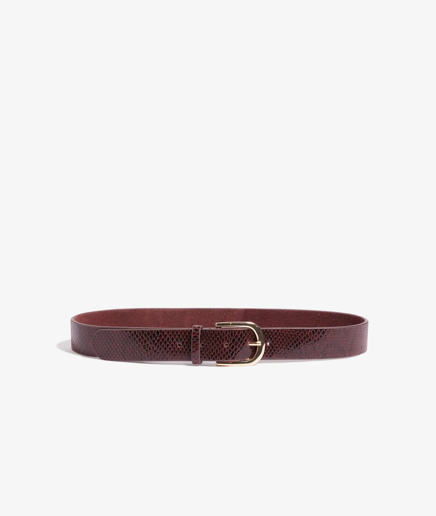 Etam Leather Belt GARNETBORDEAUX Fashion