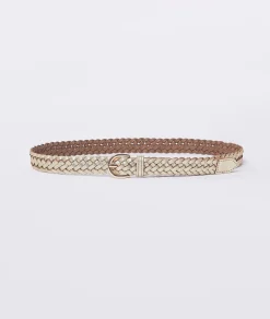 Etam Leather Belt GOLD Cheap