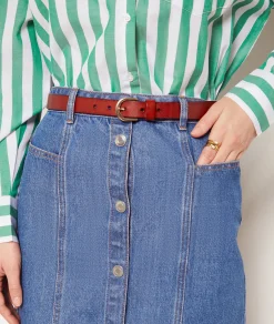 Etam Leather Belt BLACK Best