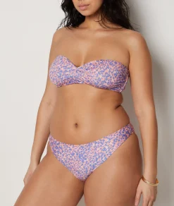 Etam Leopard Print Bikini Bottoms MAUVE Store