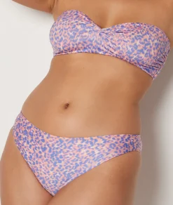 Etam Leopard Print Bikini Bottoms MAUVE Store