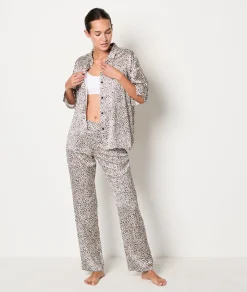 Etam Leopard Print Nightshirt EcruPrintedFabric Best