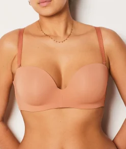 Etam Lightly Lined Bra With Removable Straps, C-Cup BLUSH Online